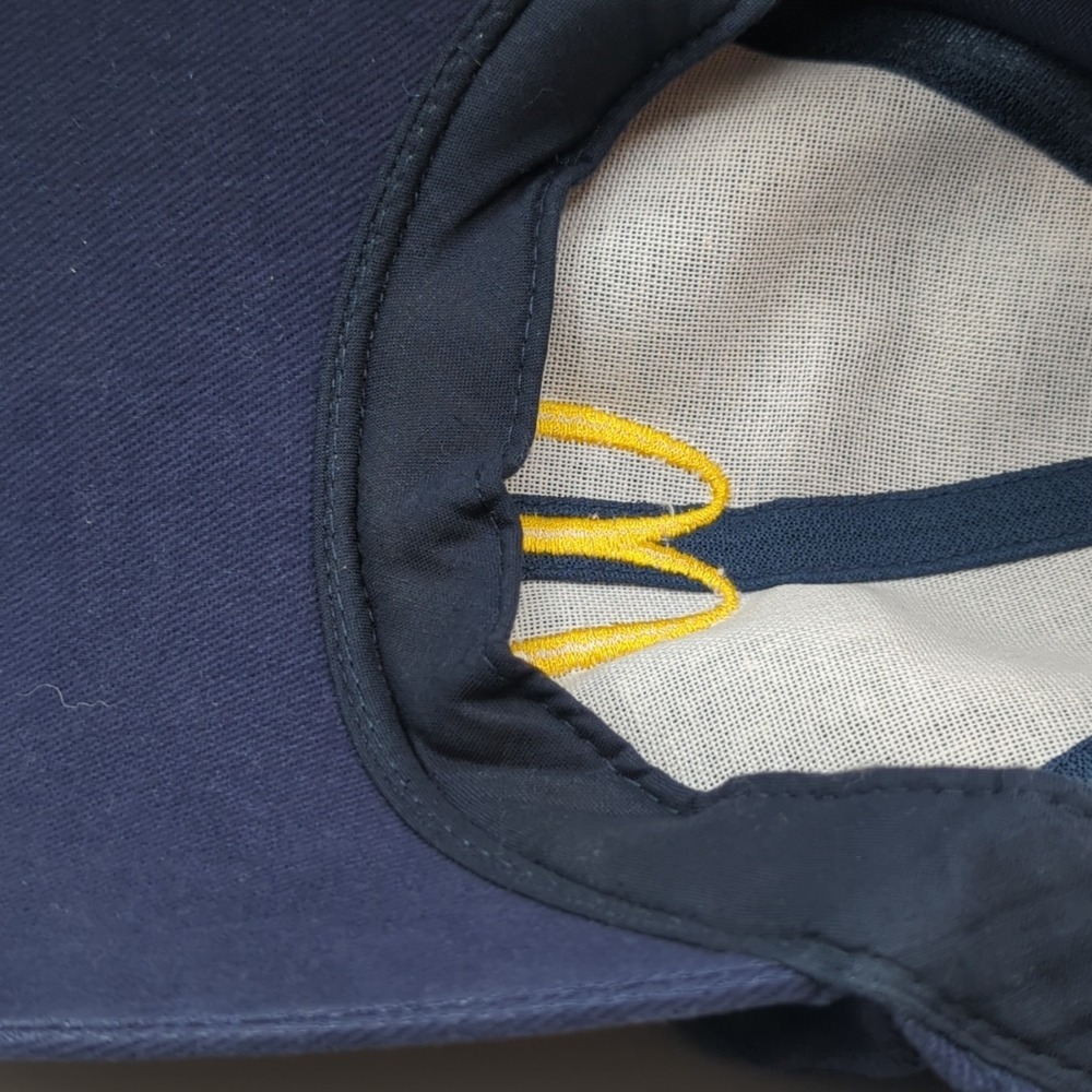 Vintage 2006 McDonalds Employee Hat Cap Blue Yellow Strapback Adjustable - Picture 8 of 9